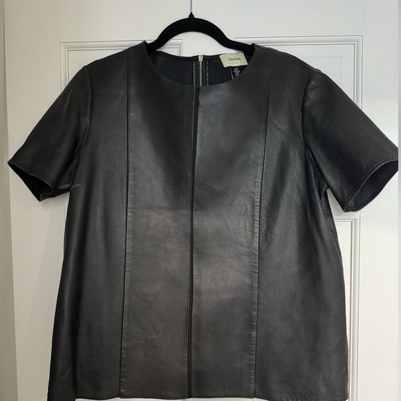 Neiman Marcus leather top - Picture 1 of 3